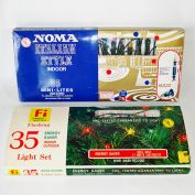 2 Vintage Boxes 35 Miniature Christmas Lights Working Clearance