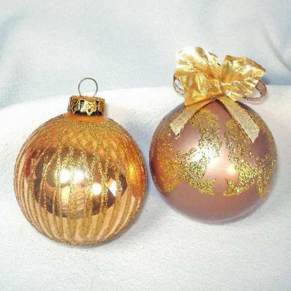 Nine Boxes Glass Christmas Ornaments Circa 1980 Clearance #5