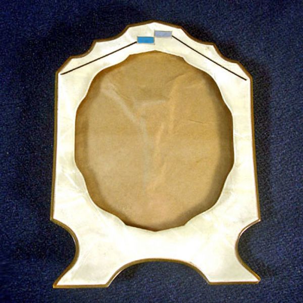 Art Deco Celluloid 9 Piece Vanity Dresser Set With Perfume, Frame Clearance #5