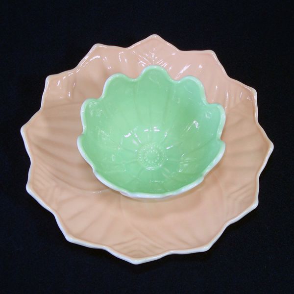 Anchor Hocking Leaf and Blossom Dessert Set Clearance