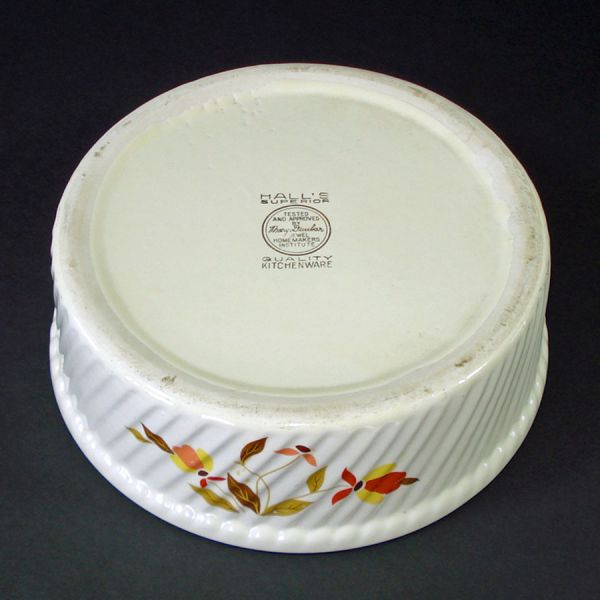 Hall Autumn Leaf 8 Inch Souffle Baking Dish #3