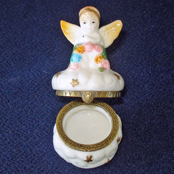 Porcelain Angel Trinket Box #3