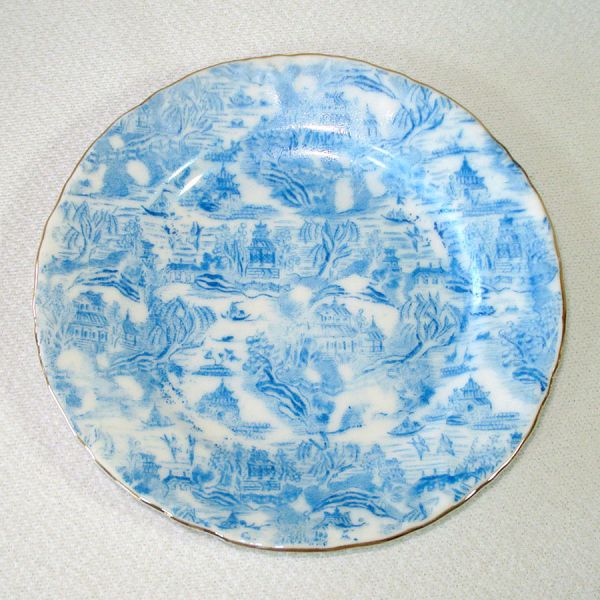 Blue White 21 Pc Antique Austrian Child's Toy Tea Set Clearance #4