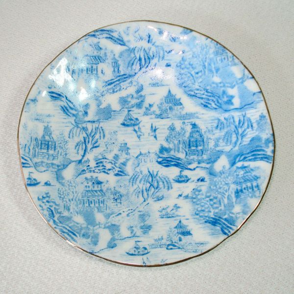 Blue White 21 Pc Antique Austrian Child's Toy Tea Set Clearance #5