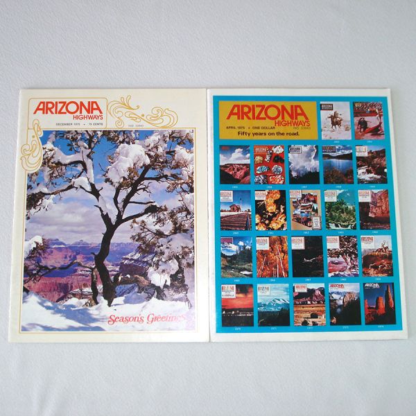 Arizona Highways Magazine 2 Issues April, December 1975 Clearance