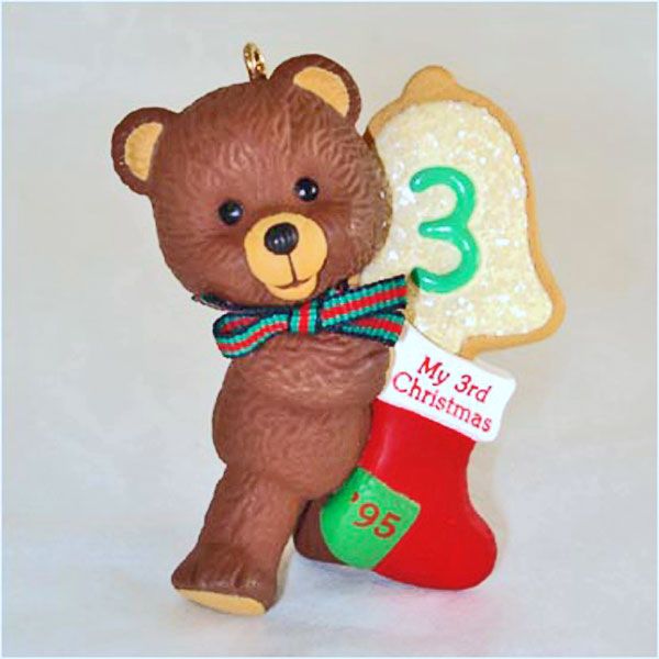 Hallmark 1995 Child's Third 3rd Christmas Ornament #2