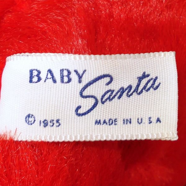 1955 Knickerbocker Stuffed Plush Baby Santa Claus Doll Christmas #4