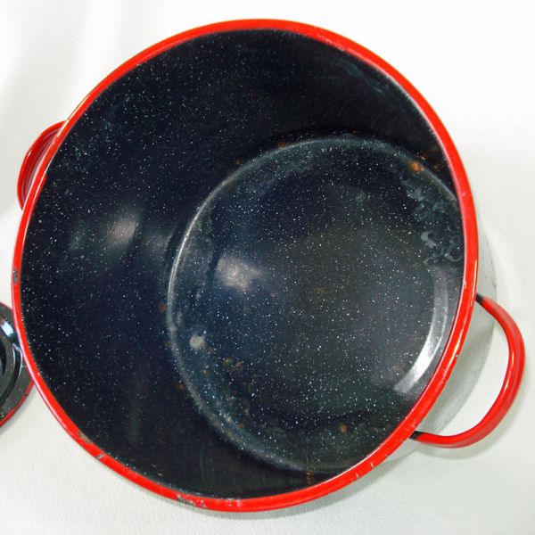Belmont 1940s Enamel Graniteware Canning Kettle #4