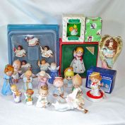 Collection 30 Plus Christmas Angel Figurines and Ornaments