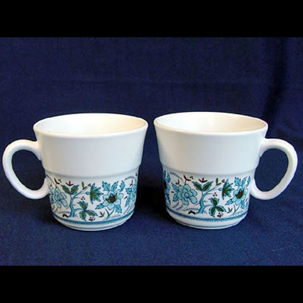 Noritake Blue Moon 2 Coffee Mugs Cups Clearance