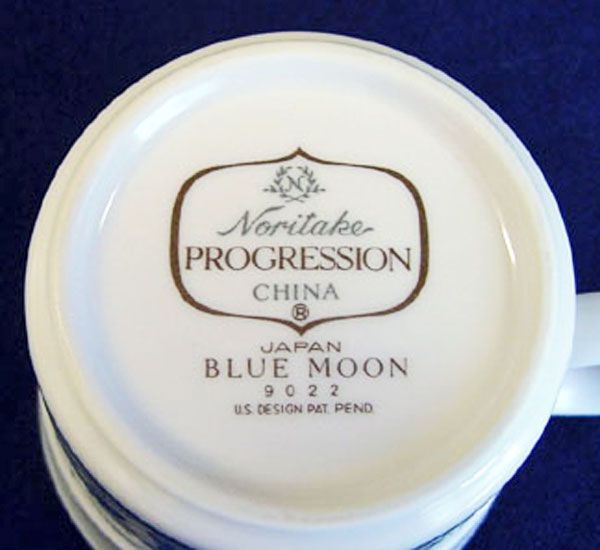 Noritake Blue Moon 2 Coffee Mugs Cups Clearance #2