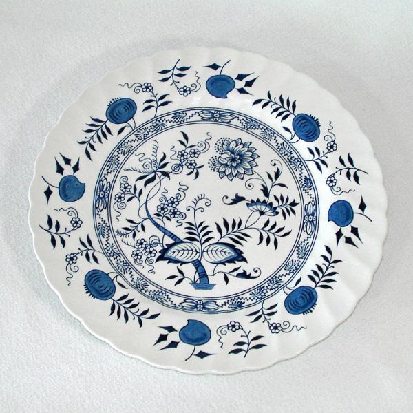 Blue Fjord Wood & Sons England 4 Dinner Plates #2