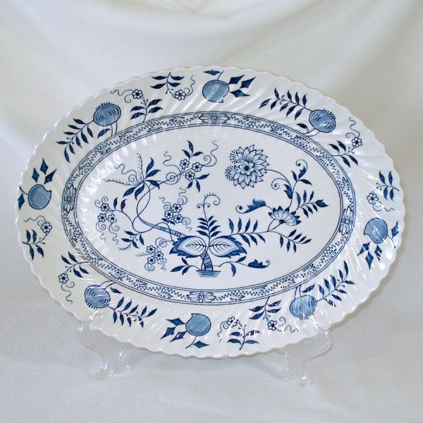 Blue Fjord Wood & Sons England Ironstone Serving Platter #3