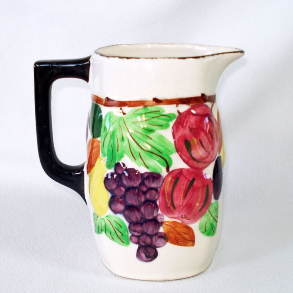 Blue Ridge Southern Pottery Sculptured Fruit Pitcher Clearance #2