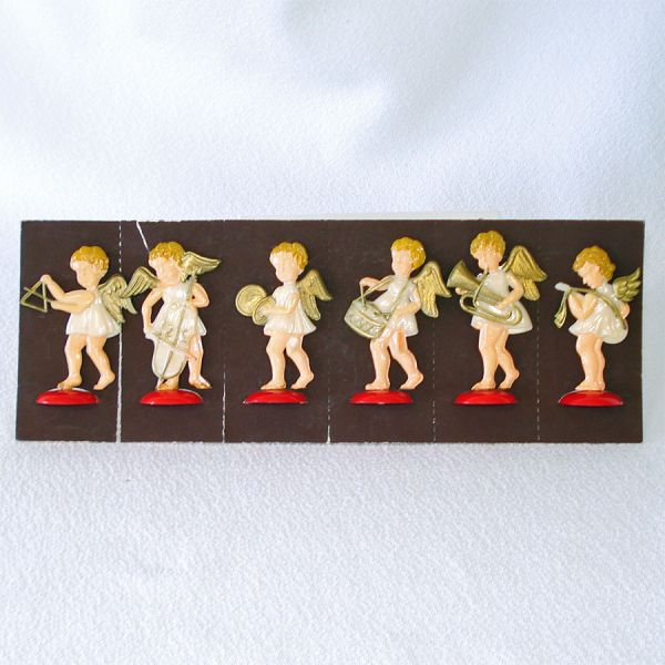 Hard Plastic Barefoot Angel Christmas Figure Ornaments