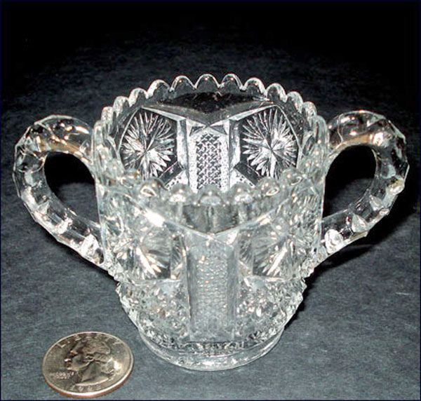 EAPG Child's Glass Sugar Bowl #4