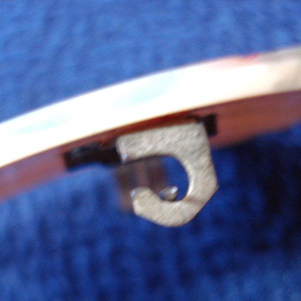 Art Deco Incised Celluloid Winged Fan Shield Brooch Pin Clearance #3