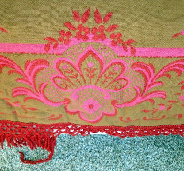 Nettle Creek Romance Queen Bedspread Red Pink Cherubs Clearance #8