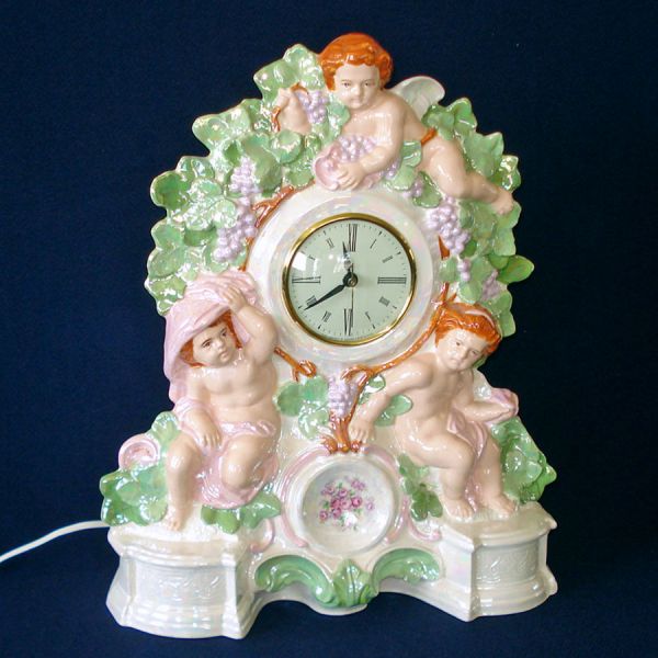 Ceramic Cherubs Clock Newell Studios 1967 #4