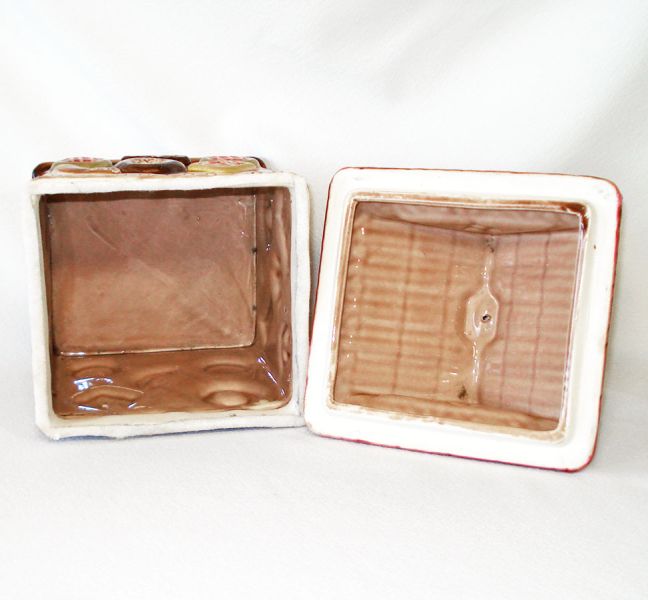 Gingerbread House Ceramic Cookie Jar Mid Century Japan #4