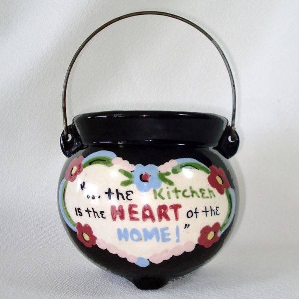 California Cleminsons Kitchen Kettle Pottery Wall Pocket Clearance