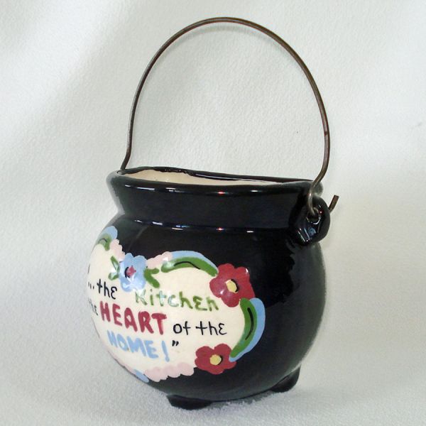 California Cleminsons Kitchen Kettle Pottery Wall Pocket Clearance #2