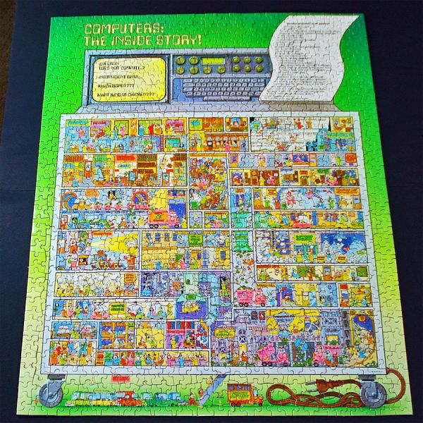 Computers: The Inside Story Springbok 1000 Pc Puzzle Bob Martin Complete #2