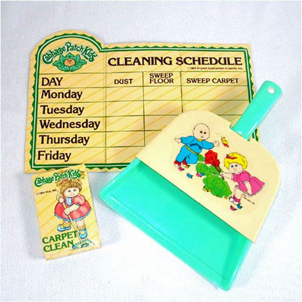 Cabbage Patch Kids Toy Dust Pan And Cleaning Items Clearance