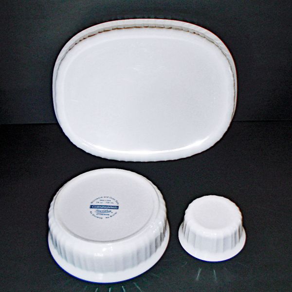 Corning Ware French White 3 Quart Covered Casserole With Extras #3