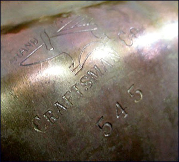 Craftsman Studios Hammered Copper Silent Butler #4