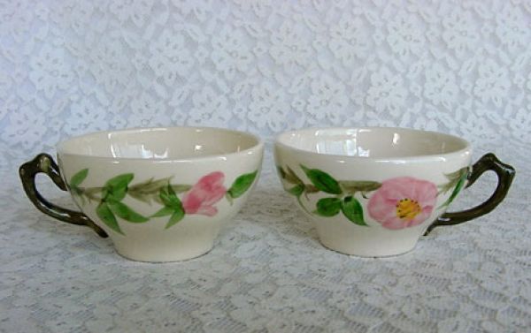 Franciscan Desert Rose Pair of Cups 1941 #2