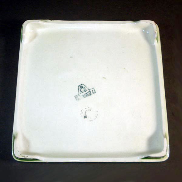 German Tile Trivet Hand Painted Dutch Children Goat Clearance #2