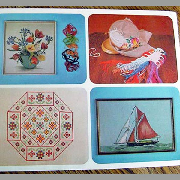 British Creative Patterns 1975 Embroidery Pattern Book Clearance #2