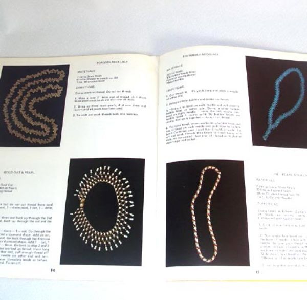 Fashion Fun With Beads 1972 Jewelry Craft Pattern Booklet Clearance #3