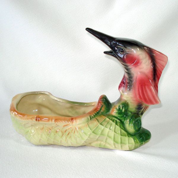 American Bisque Marlin Sailfish Figural Planter #2