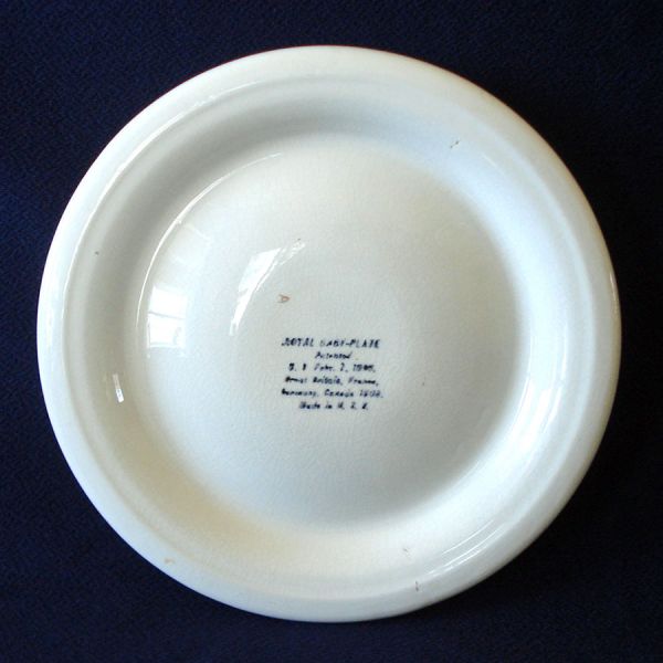 Girl With Puppies Antique Baby Feeding Plate Dish #4