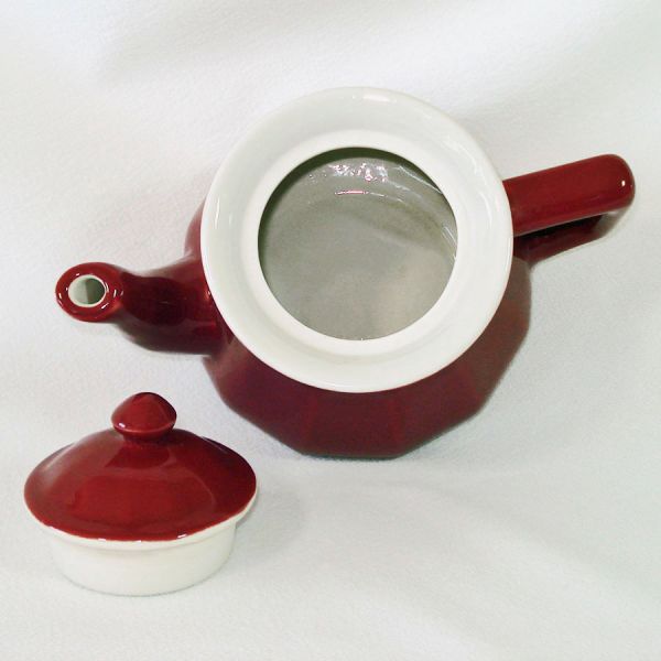 Hall Bellevue Maroon 32 Ounce Teapot #3