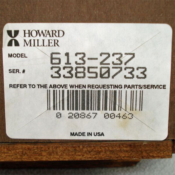 Howard Miller Westminster Chime Wood Wall Clock 613-237 #3
