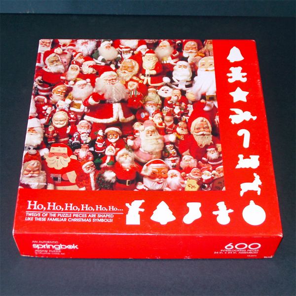 Ho Ho Ho Springbok Jigsaw Puzzle Vintage Santas Complete