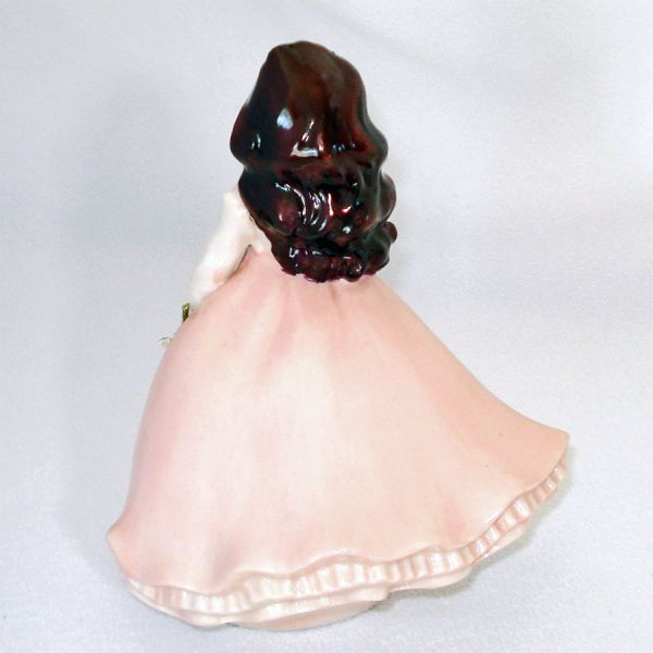 Brunette Girl With Roses Holland Mold Figurine #2