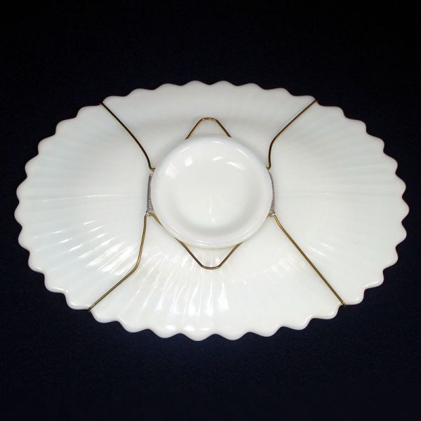 Imperial Windmill Milk Glass Dresser Tray Clearance #3