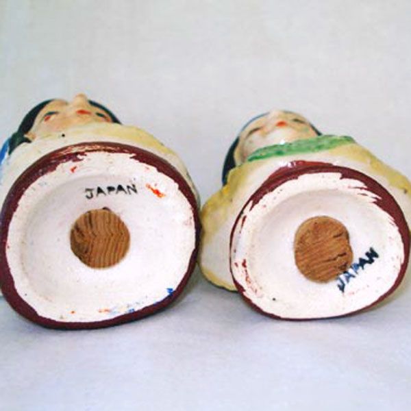 Indian Chief and Squaw Bust Vintage Salt and Pepper Shakers #3