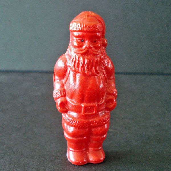Irwin Miniature Celluloid Christmas Toy Santa Claus Figure
