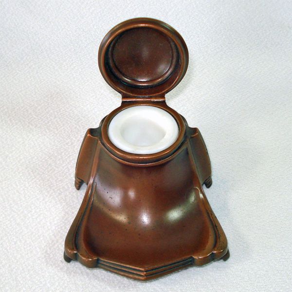 Jennings Brothers Bronze Desk Set With Perpetual Calendar Clearance #3