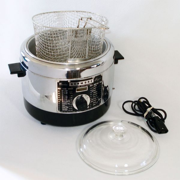 Kenmore Sears Chrome and Black Electric Deep Fryer Cooker #2