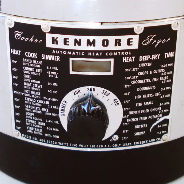 Kenmore Sears Chrome and Black Electric Deep Fryer Cooker #4