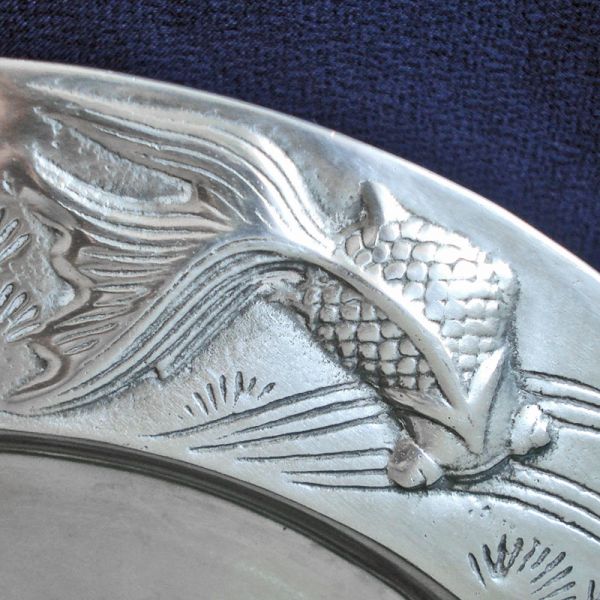 Arthur Court Aluminum Koi Fish 14 inch Charger Tray 1979 Clearance #2