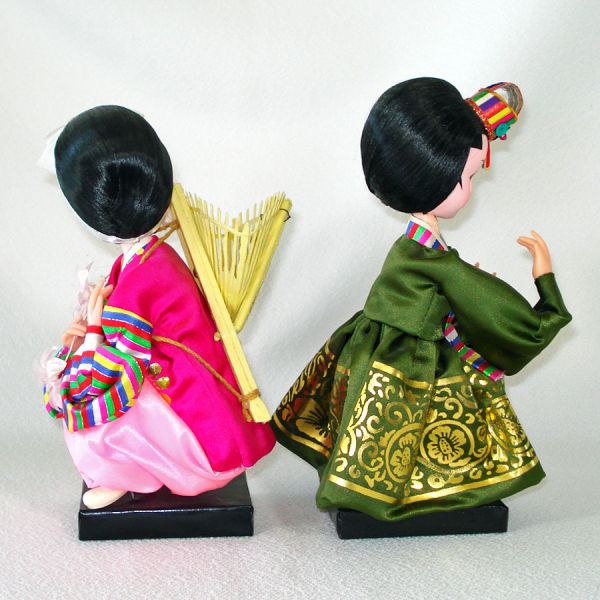 Bradley Style Pair Asian Boudoir Dolls #2
