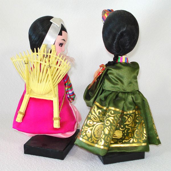 Bradley Style Pair Asian Boudoir Dolls #3