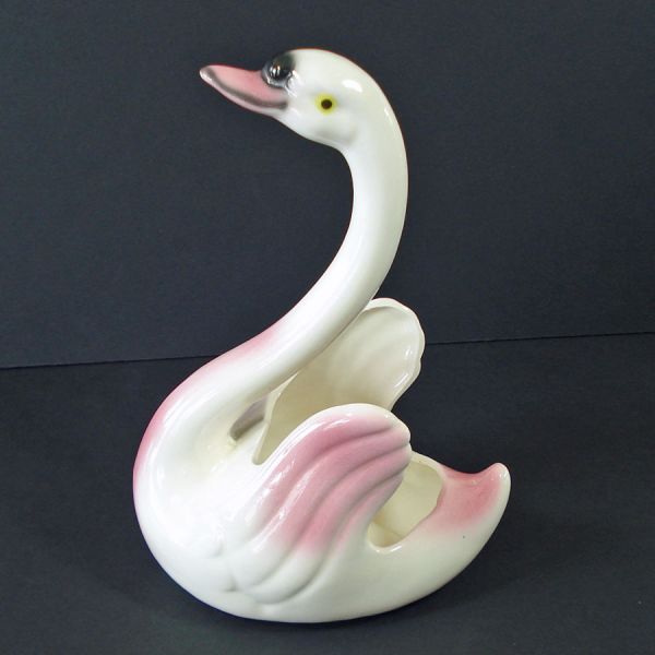 Maddux California Pair Swan Planter Figurines Clearance #3